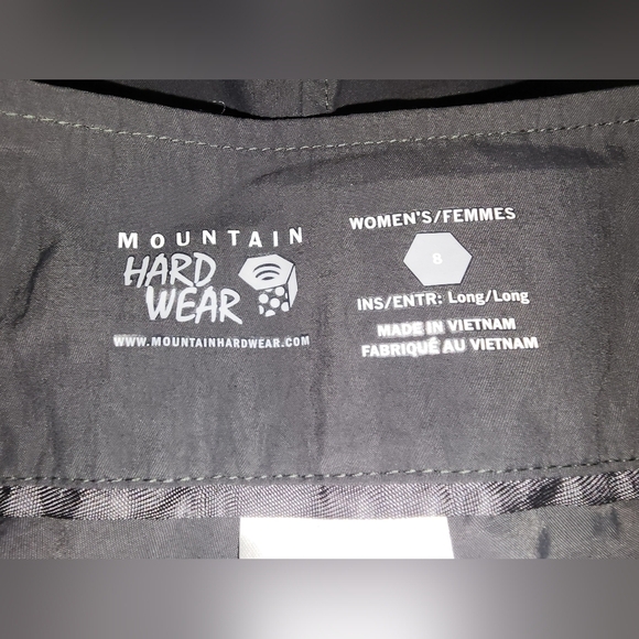 Mountain Hardwear Womens 8 Dark Gray Hybrid Shorts​ - Picture 2 of 3